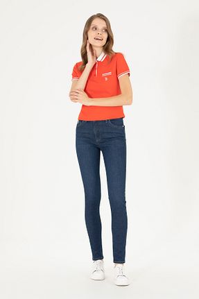 شلوار آبی زنانه پنبه ای U.S. Polo Assn. - کد 714338162