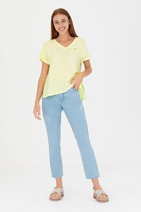 شلوار آبی زنانه پارچه U.S. Polo Assn. - کد 834956337