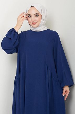 لباس حجاب سرمه ای زنانه رگولار hafsamina - کد 835503465