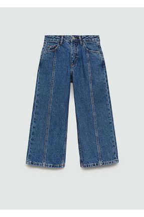 شلوار جین آبی بچه گانه پاچه گشاد MANGO Kids - کد 839494901
