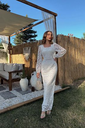 لباس سفید زنانه بافتنی Elbee Fashion Woman - کد 850066467