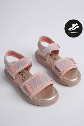 صندل صورتی بچه گانه پاشنه تخت Muggo - کد 809239809