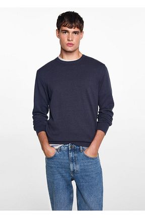 شلوار جین آبی مردانه رگولار MANGO Teen - کد 840145160