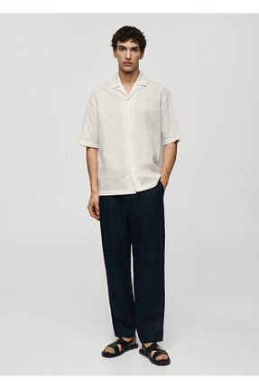 پیراهن سفید مردانه Relaxed MANGO Man - کد 829691507