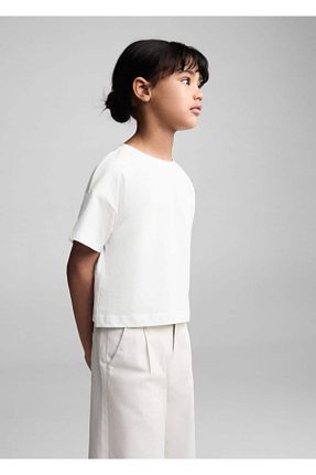 تیشرت سفید بچه گانه رگولار MANGO Kids - کد 847052238