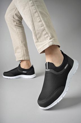 کفش اسنیکر مشکی زنانه پارچه ای Muggo - کد 800666587