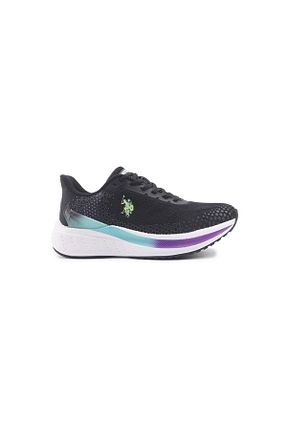 کفش اسنیکر مشکی زنانه بند دار U.S. Polo Assn. - کد 823118803