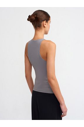 بلوز طوسی زنانه ساده Dilvin - کد 89245205