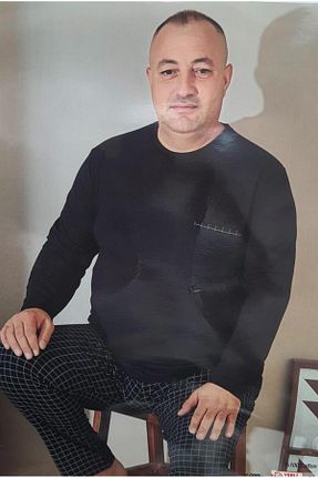 ست لباس راحتی مشکی مردانه ساده Aydoğan - کد 850697013