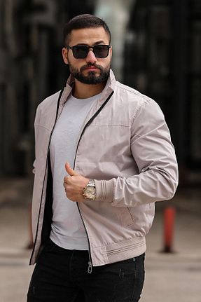 کاپشن بژ مردانه رگولار LUGMO - کد 814668316