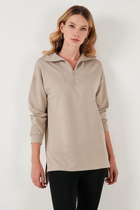 سوئیشرت طوسی زنانه ساده Lela - کد 858795084