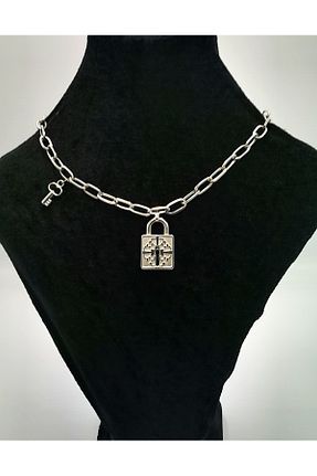 گردنبند جواهر طوسی زنانه Monalisa Home - کد 847820912