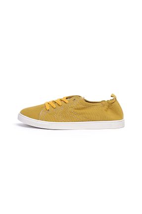 کفش اسنیکر زرد زنانه بند دار hummel - کد 46757820