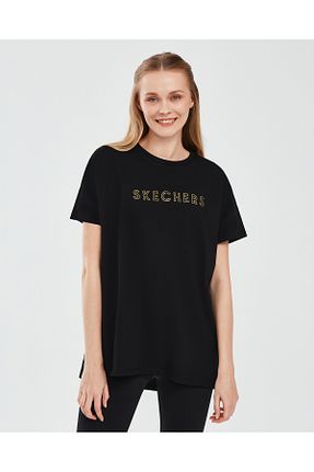 تیشرت مشکی زنانه رگولار Skechers - کد 664735787