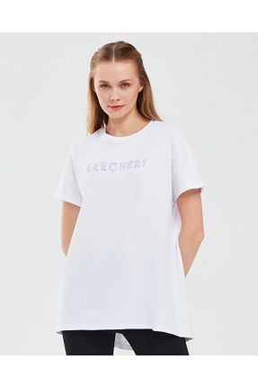 تیشرت سفید زنانه رگولار Skechers - کد 669092771