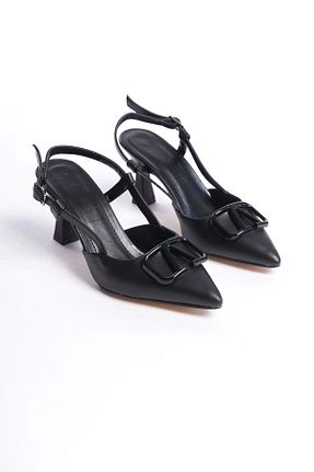 کفش پاشنه بلند کلاسیک مشکی زنانه طلا CAMOLLA - کد 849414690