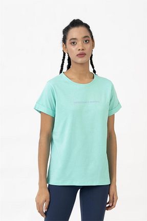 تیشرت اسپرت سبز زنانه رگولار Benetton - کد 930810618