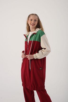 ست گرمکن حجاب زرشکی زنانه Relaxed ALLDAY - کد 650010208