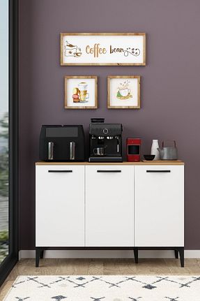 کابینت چند منظوره سفید Suntalam Avmpark - کد 857423471