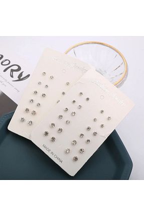 گوشواره جواهر زیرکن Pi aksesuar - کد 831228863