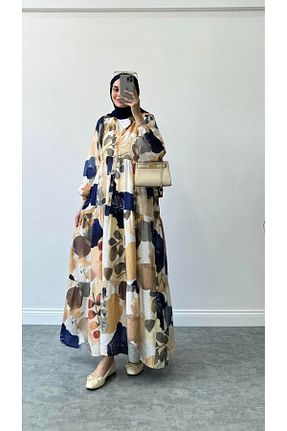 لباس حجاب بنفش زنانه Relaxed ELEGANTSTİL - کد 849277056
