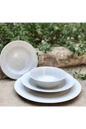 سرویس غذاخوری سفید 6 نفره Porland - کد 811869773