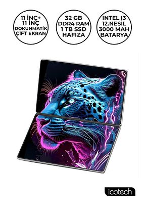 لپ تاپ مشکی 32 GB icotech - کد 853647287