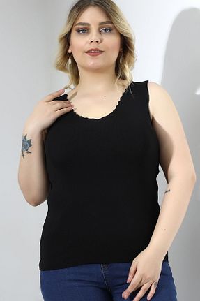 بلوز سایز بزرگ مشکی زنانه سایز بزرگ Devinka - کد 690585903