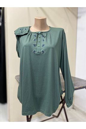 بلوز سبز زنانه Kırçıllı Genel Markalar - کد 828760991