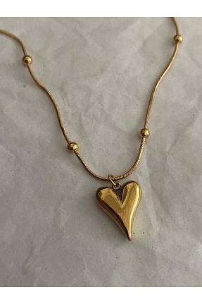 گردنبند استیل ( فولاد ) سفید زنانه روکش طلا vense - کد 323323545
