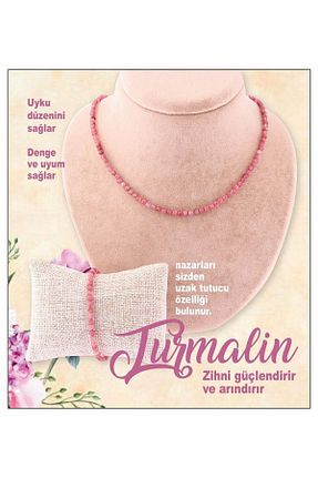 گردنبند جواهر نارنجی زنانه سنگ طبیعی OSMANLI DOĞAL TAŞ - کد 124704561