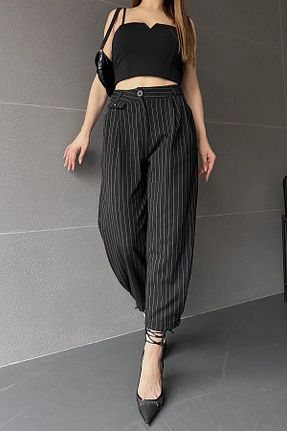 شلوار مشکی زنانه پنبه ای bacc - کد 804861988