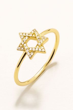 انگشتر نقره طلائی زنانه زیرکن Marie Claire - کد 767125276