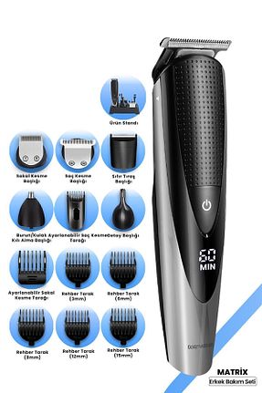 ماشین اصلاح صورت مشکی کابلی GoldMaster - کد 36849165