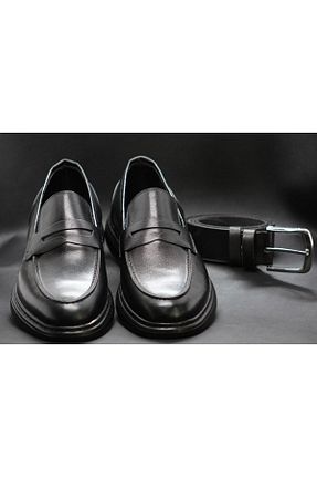 کفش کژوال مشکی مردانه چرم خالص BAL ALTINÖKÇE - کد 858602623