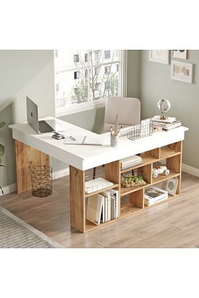 میز تحریر قهوه ای 72 سانتی متر Yurudesign - کد 7086657