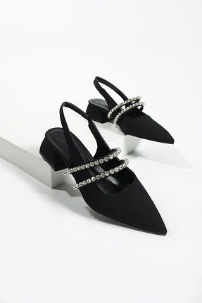کفش پاشنه بلند کلاسیک مشکی زنانه چرم مصنوعی DUXAL SHOES - کد 788313612