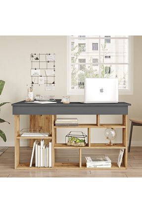 میز تحریر قهوه ای 72 سانتی متر Yurudesign - کد 31084721