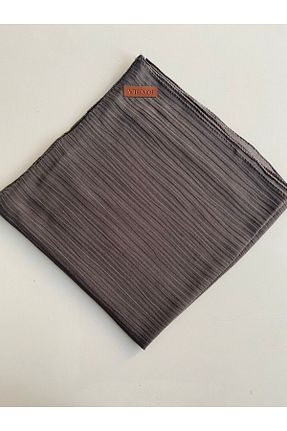 روسری طوسی پنبه ای Bonjela - کد 858616024