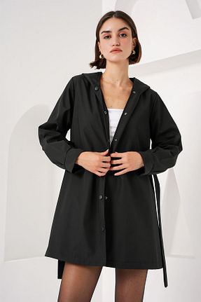 ترنچکت مشکی زنانه پلی استر Bigdart - کد 858631097