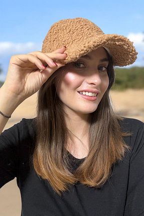 کلاه قهوه ای زنانه پنبه ای Entropy - کد 858629532