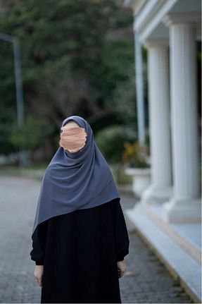 شال طوسی زنانه Medine İpeği Emare Scarf - کد 715830223