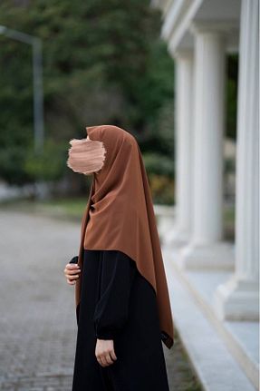 شال قهوه ای زنانه Medine İpeği Genel Markalar - کد 715825204