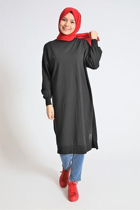 تونیک حجاب مشکی زنانه پنبه ای Soul - کد 123171186