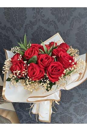 گل خشک و مصنوعی قرمز Minemiss Tasarım - کد 792034574