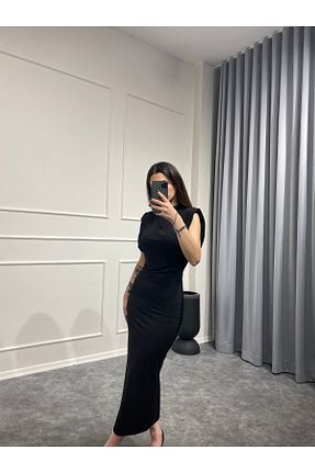 لباس مشکی زنانه بافتنی Sobce - کد 834760007