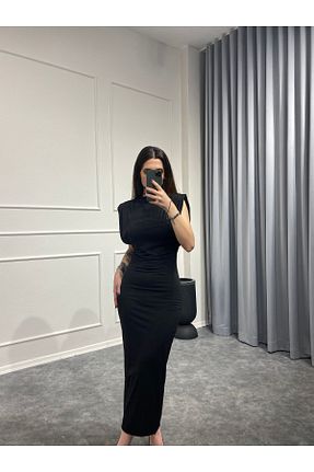 لباس مشکی زنانه بافتنی Sobce - کد 834760007
