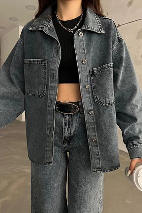 کت طوسی زنانه رگولار bacc - کد 814094911