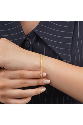 دستبند نقره طلائی زنانه 925 عیار Marshmello Silver & Jewelry - کد 858269864