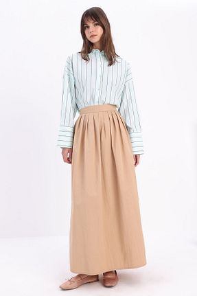 دامن حجاب بژ زنانه رگولار ALLDAY - کد 817650609
